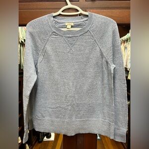 L.L. Bean Blue Cotton Knit Sweater Small
